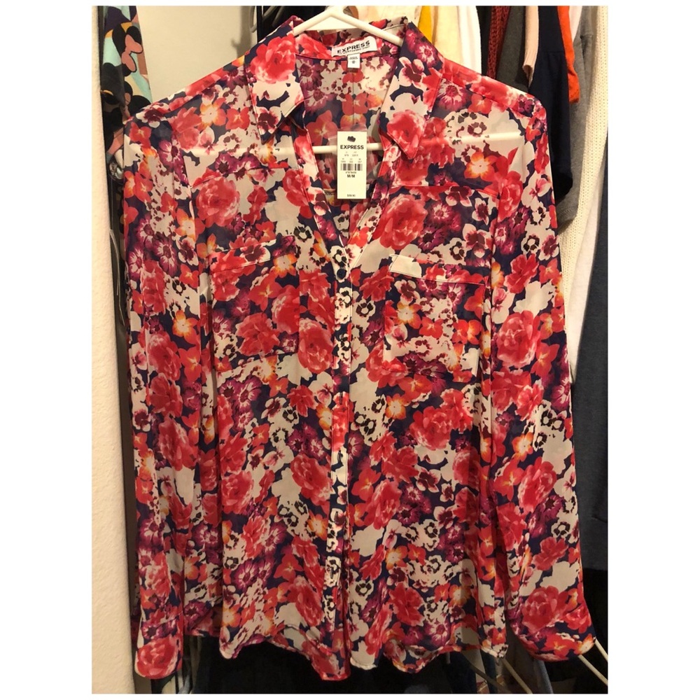 New Express Portfino Blouse - Medium